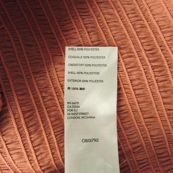 Free People Santiago Blouse long sleeve satin smocked bodice Cinnamon Pink - Picture 9 of 12